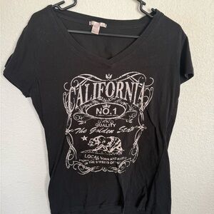 Black Graphic Women's Top